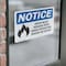 Signmission Door Must Remain Open When Operating Sign With Symbol, 14 in W x Rectangle, Vinyl Decal OS-2PACK-NS-D-1014-L-11510 - alternate 3
